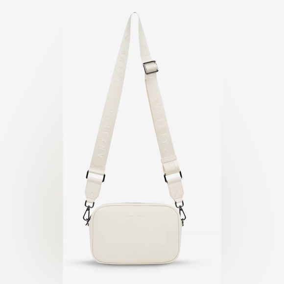 Status Anxiety Handbags - Status Anxiety Plunder Bag With Webbed Strap - Chalk
